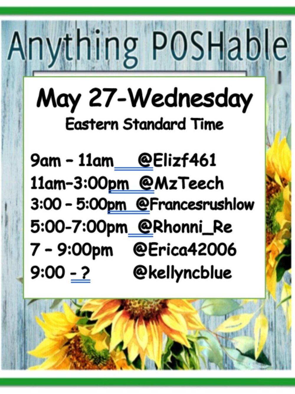 MzTeech Anything POSHABLE Share Show with Pam.